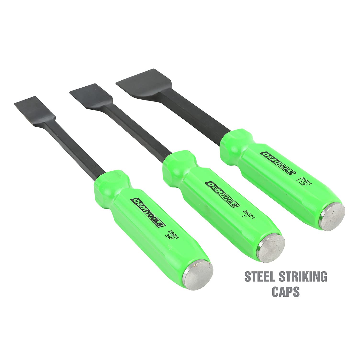 Oemtools 26501 Gasket Scraper Set- 3 Piece, Carbon Automotive Scraper Set, Gasket Scraper Tool, 3 Pc Set, 3/4