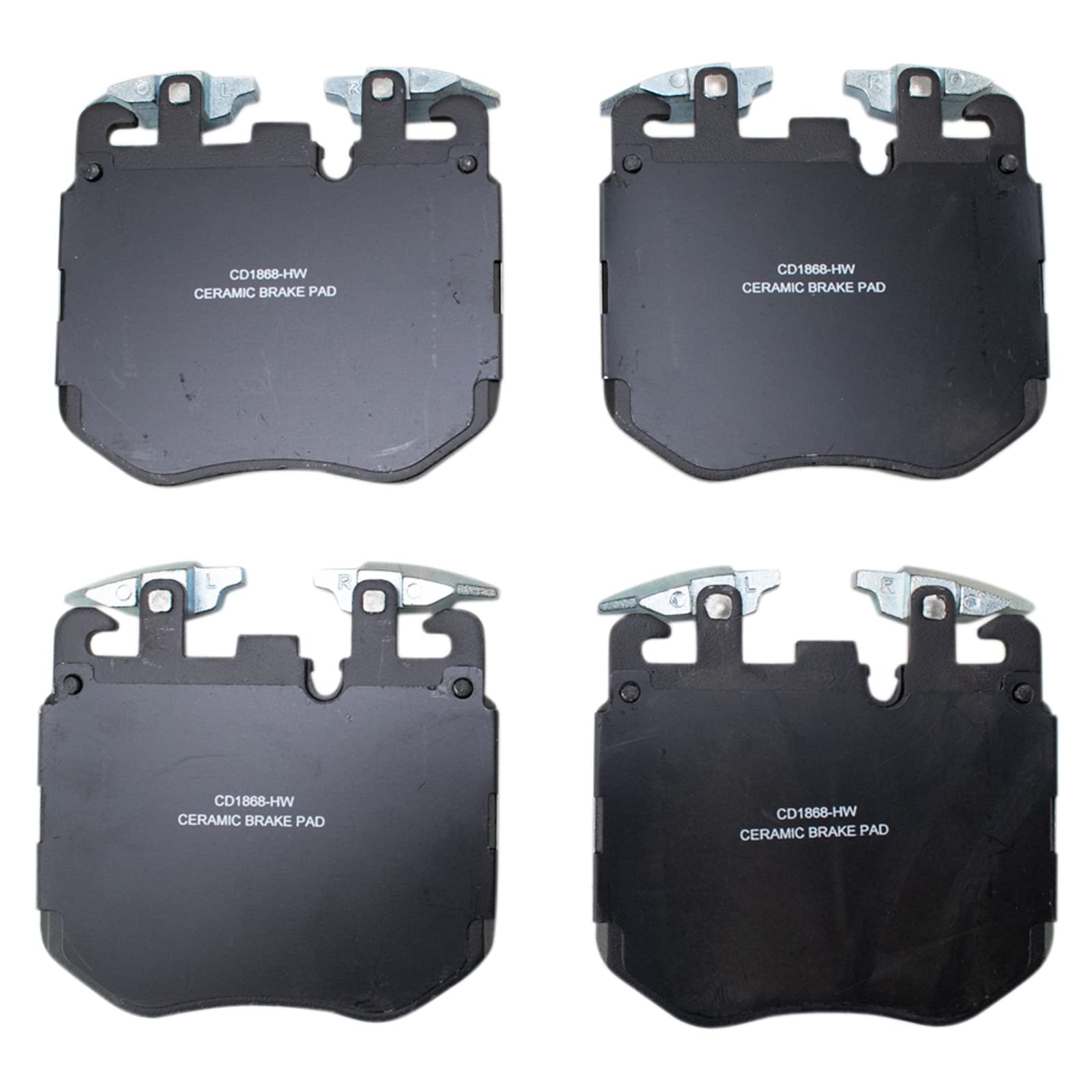 TRQ Front Brake Pads Ceramic Compatible with 2018-2020 BMW 530e 530e xDrive 2017-2019 530i 540i 540i xDrive 2019-2021 X5 2020-20