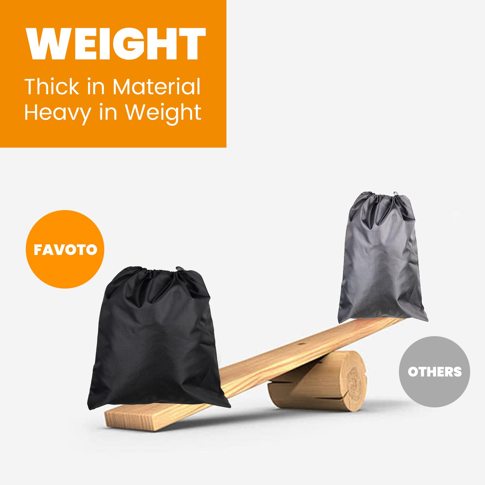 Favoto Atv Cover Waterproof Outdoor - Heavy Duty 4 Wheeler Cover Quad Cover All Weather Dust Rain Sun Protection Windproof Vehic