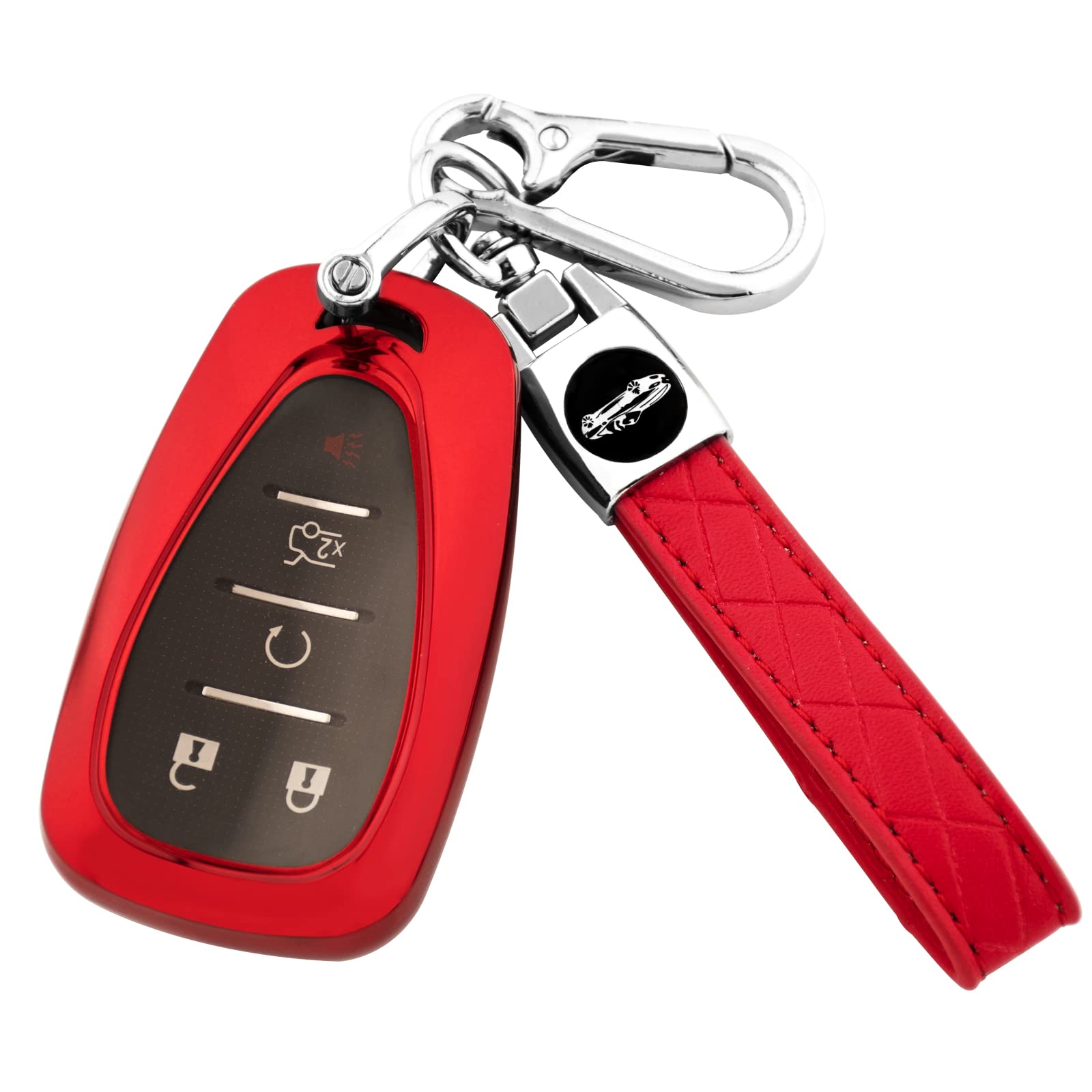 Xiyang Trade For Chevy Key Fob Cover, Key Fob Case Tpu Protector With Key Chain Compatible For Chevy 2023 2022 2021 2020 2019 Ma