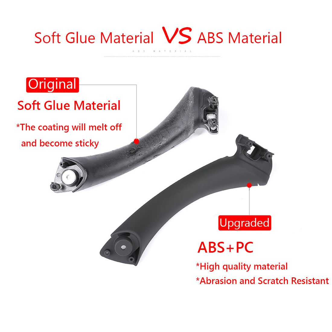 Jaronx For Bmw 3 Series E90/E91 Door Pull Handle, Right Front/Right Rear Door Handle Inner Door Support Bracket Passenger Side D