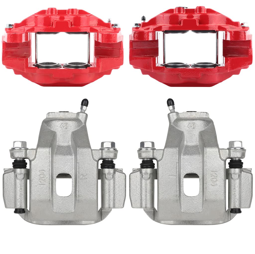 cciyu Front + Rear Brake Calipers Without Bracket 19B3277 19B3276 19-3274 19-3275 For Toyota 2007-2017 (4PCS)