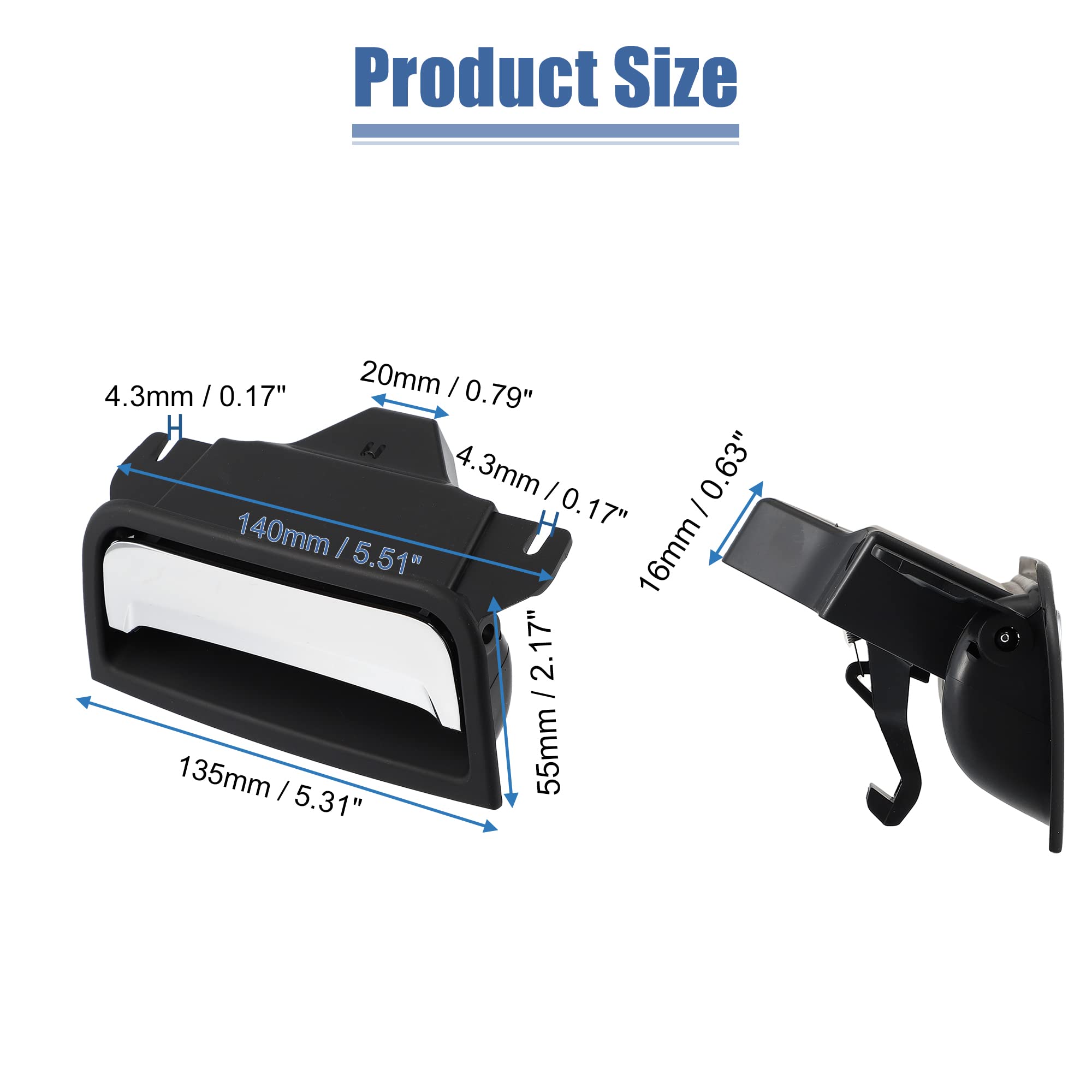 X Autohaux 1 Set 22861304 Center Console Armrest Lid Latch Plate For Chevy Silverado1500 2014-2018 For Gmc Sierra Yukon Center C