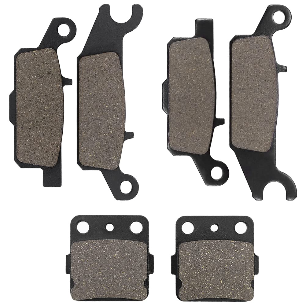 Sollon Front And Rear Brake Pads For Yamaha Raptor 250 Yfm250 Yfm250R 2008-2012, Raptor 250 Yfm250Rsp Special Edition 2008