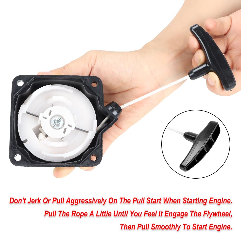 Recoil Pull Starter Replace for 33cc 43cc 47cc 49cc 50cc Engine Pocket Bike Gas Scooter X1 X2 X8 Dirt Bike Chopper ATV Quad Eart