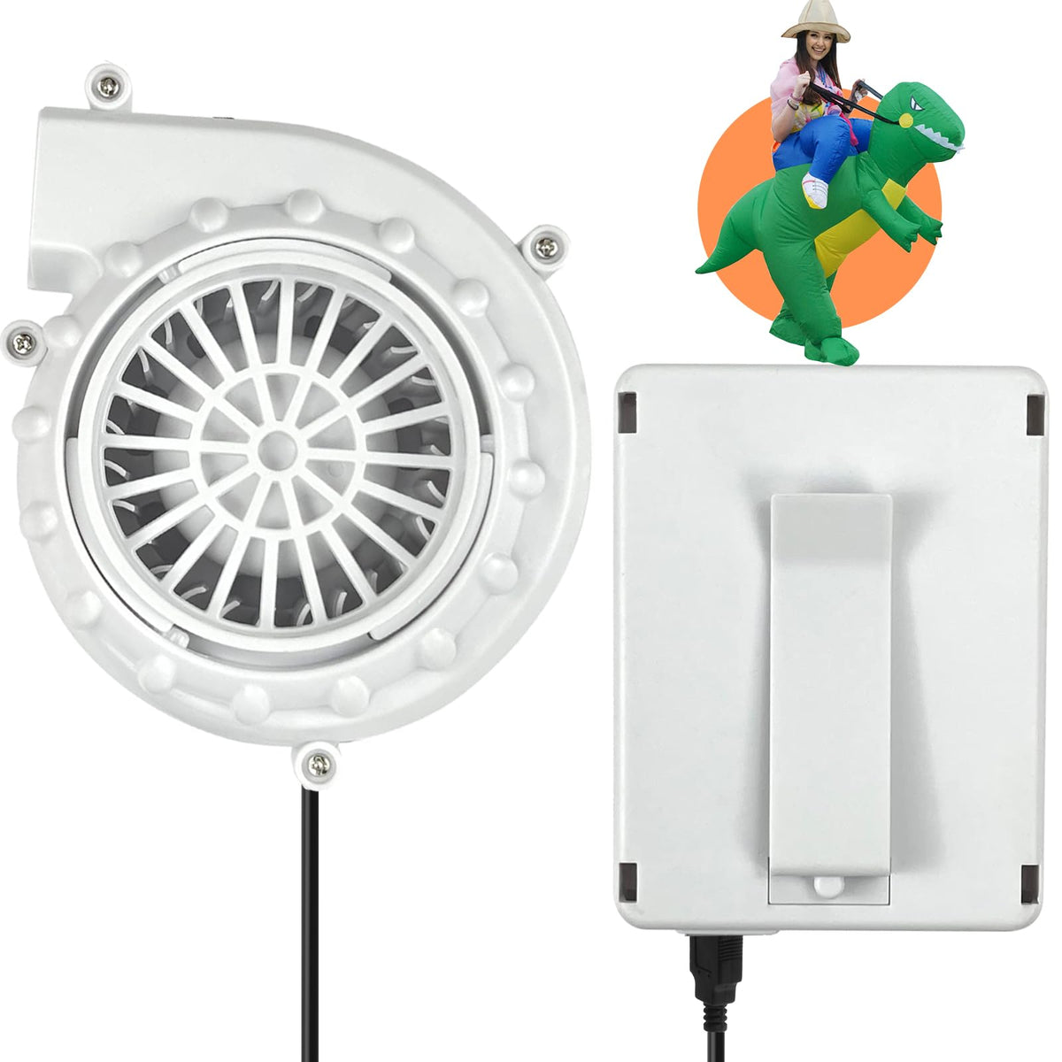 Inflatable Costume Fan Replacement, Dinosaur Pump Mini Blower Fan For Inflatable Costume Blow Up