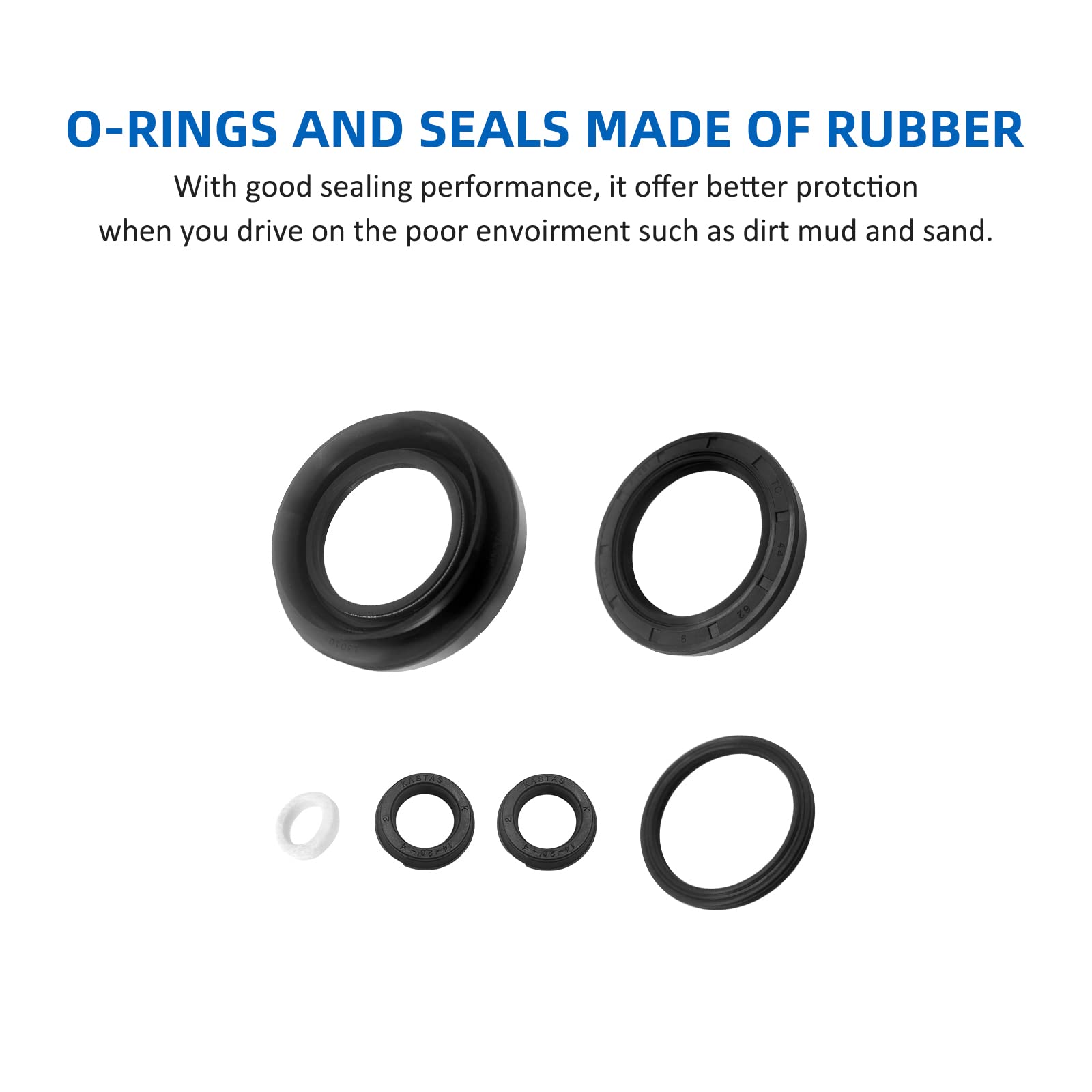 Rear Brake Drum Bearing Seals & O-Rings All Kit for Honda TRX300 Fourtrax 300 1988-2000, 91052-HB3-771 91252-HM5-630 91253-HC4-0