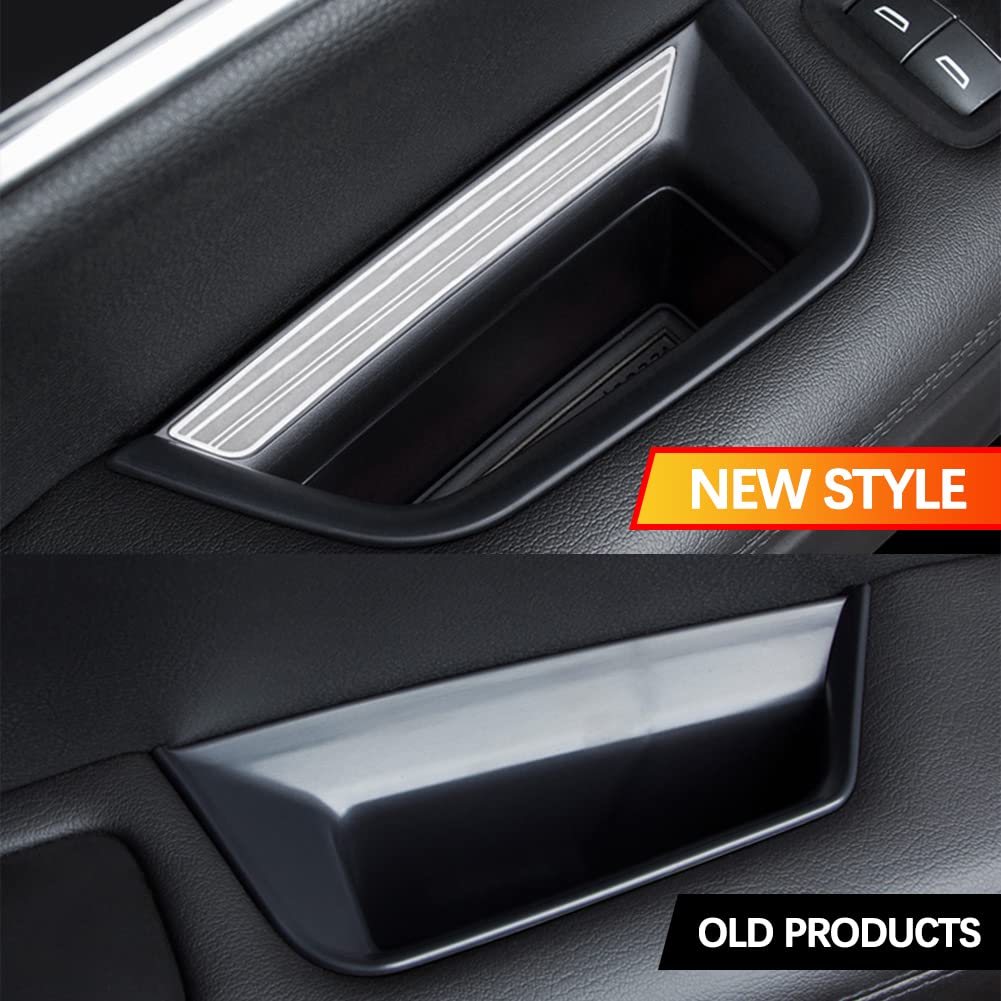 Yboueo 2Pcs Xt5 Front Side Door Handle Storage Box Holder Upgraded Door Armrest Organizer For Cadillac Xt5 2023 2022 2021 2020 2