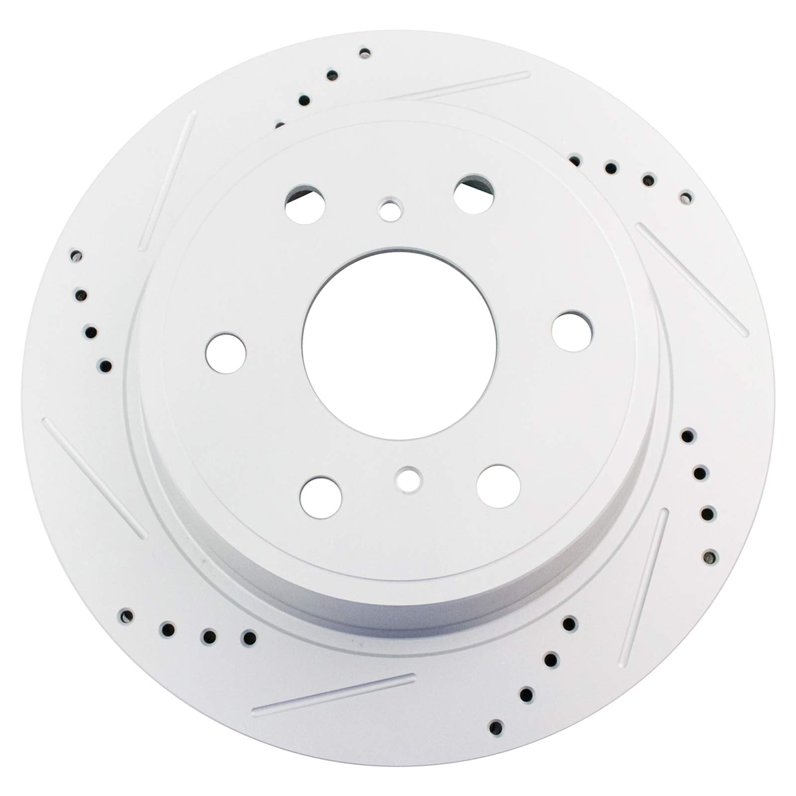 Trq Rear Performance Brake Rotor Drilled Slotted Pair Set For Avalanche/Escalade/Escalade Esv/Escalade Ext/Sierra 1500 / Silvera