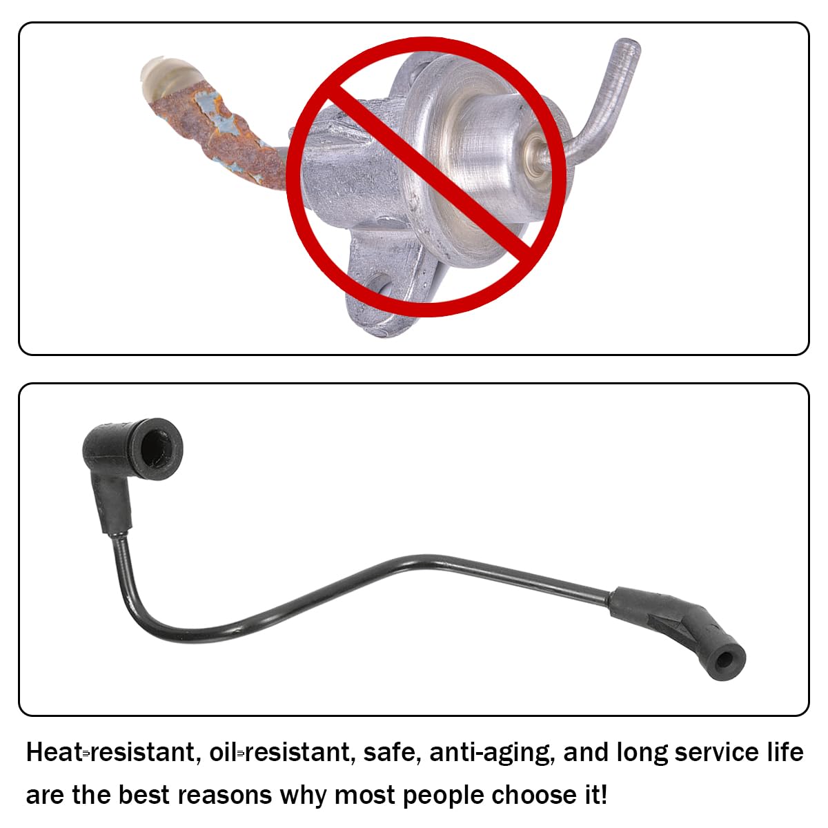 Osilly Car Fuel Pressure Regulator Vacuum Hose, OEM#17113556 Automotive Fuel Regulator Vacuum Line Tube for 4.8L 5.3L 6.0L, Univ