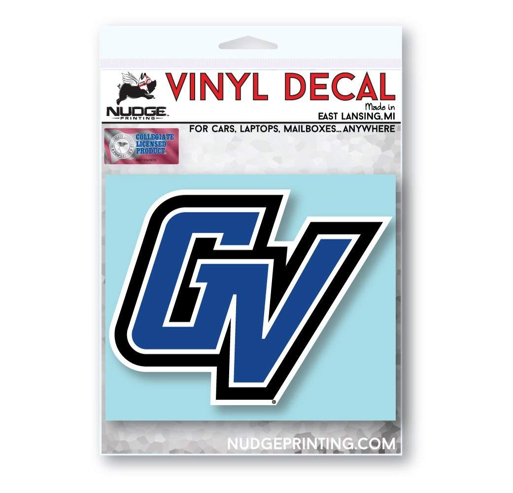 Collegiate Ncaa Car Decal Made From Premium Weatherproof Vinyl (Grand Valley State University Gv)