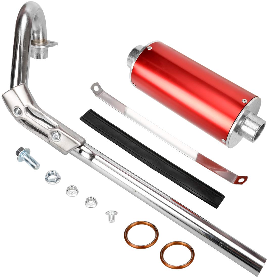 Fvrito High Performance Big Bore Muffler Exhaust Silencer Pipe Head Assembly For Honda Xr50 Crf50 Chinese 70Cc 110Cc 125Cc Sdg S