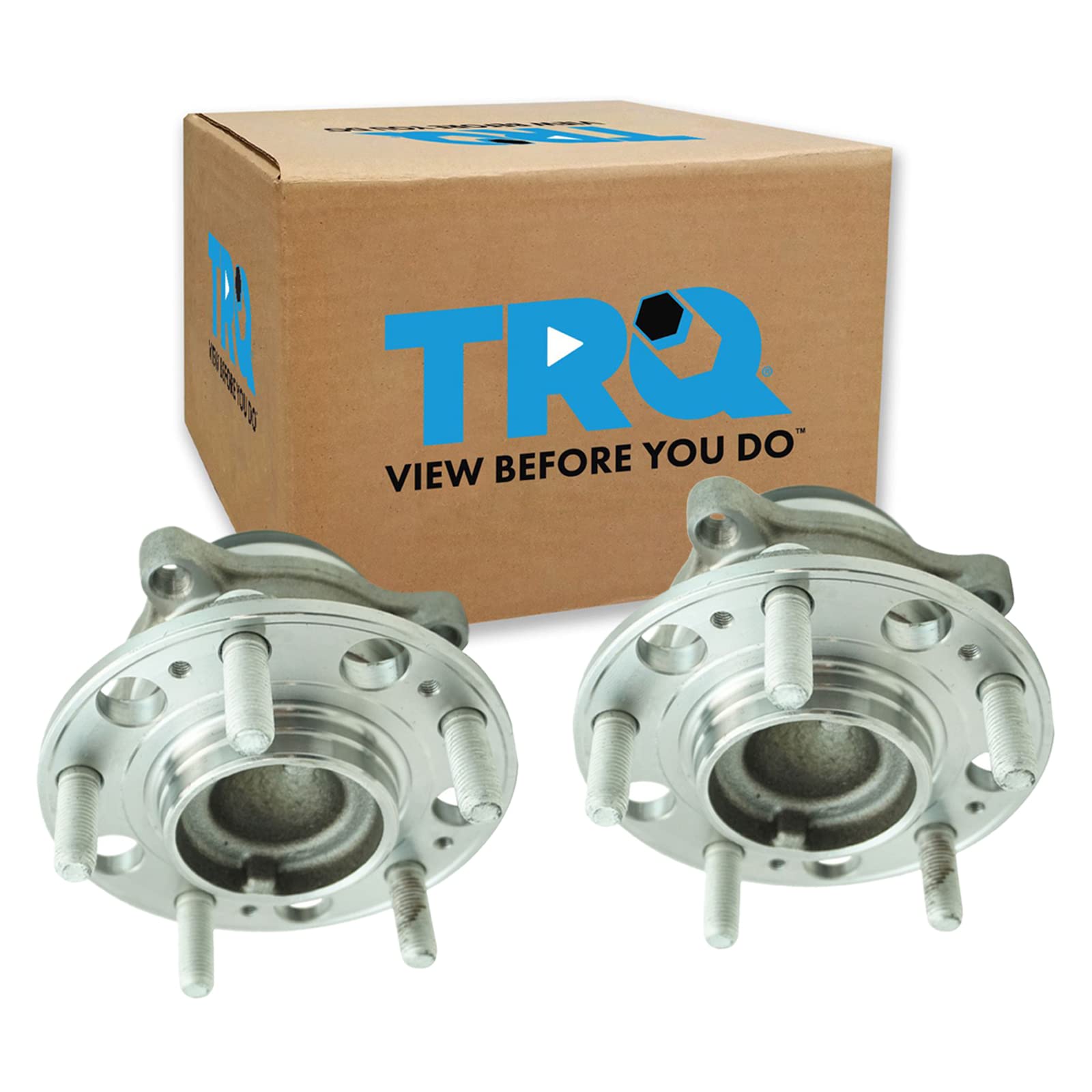 Trq Front Wheel Hub Bearings Assembly Set Compatible With 2010-2016 Hyundai Genesis Coupe