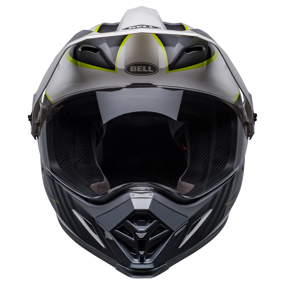 Bell Mx-9 Adventure Mips Dirt Helmet (Dalton Gloss White/Hi-Viz Yellow - Xx-Large)