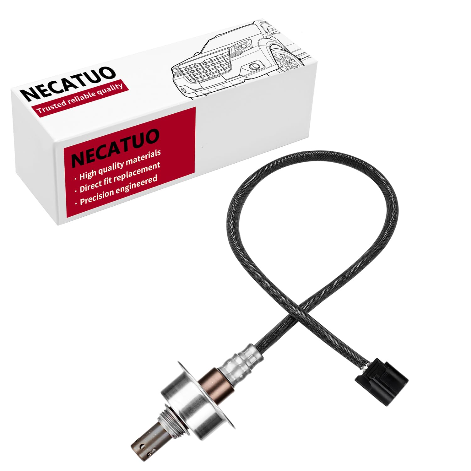 Necatuo 234-9124 Upstream O2 Oxygen Sensor Heated Air Fuel Ratio Compatible With Honda Civic 2007-2011 1.8L L4 For 36531-Rna-003