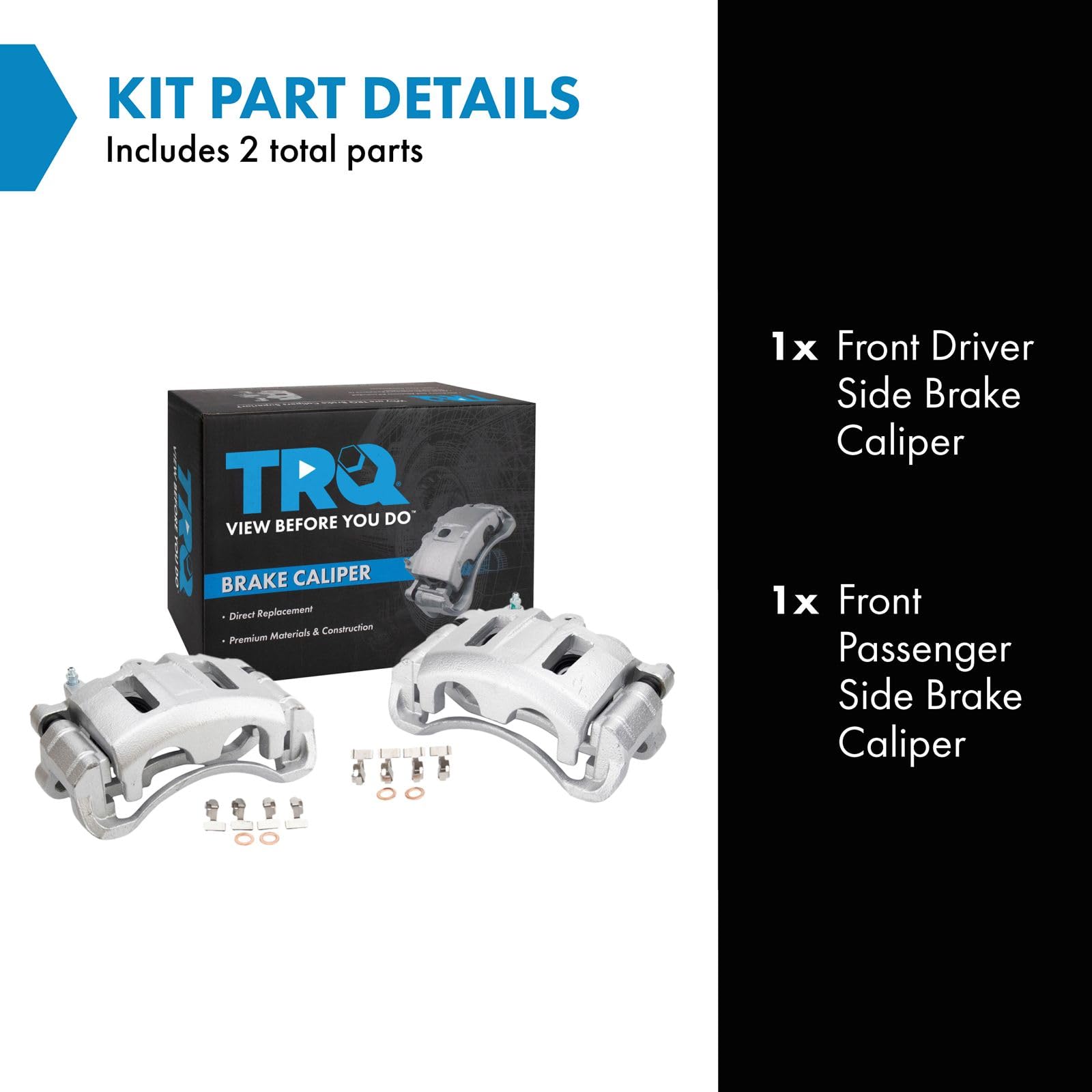 Trq Front Brake Caliper Set Compatible With 1998-2005 Chevrolet Blazer 1998-2004 S10 1998-2001 Gmc Jimmy Sonoma 1998-2000 Isuzu