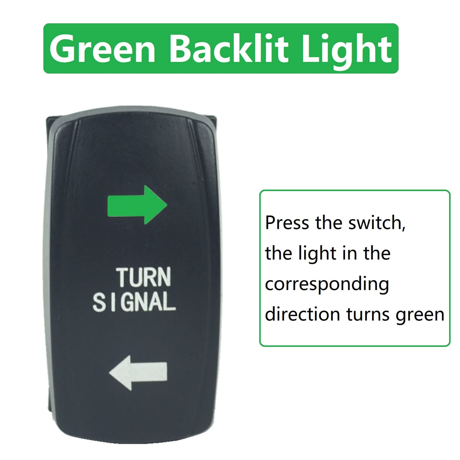 Turn Signal Rocker Switch And Flasher Relay Combo Kit For Atv Utv Rv Boat Off-Road Truck Tractor Motorcycle 4Pin Ip67 On/Off/On