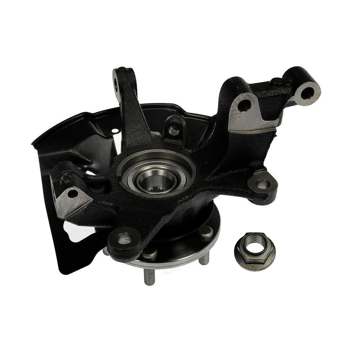 Autoshack Front Steering Knuckle & Wheel Bearing Hub Assembly Driver Side Replacement For 2007 2008 2009 2010 2011 2012 Mazda Cx-7 2007-2013 2014 2015 Cx-9 2.3L 2.5L 3.5L 3.7L V6 Awd Fwd Kn798417