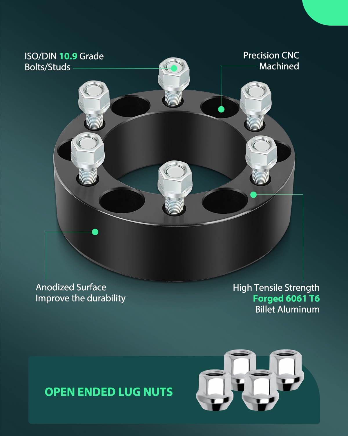 Scitoo 4Pcs 1' Wheel Spacers 4X156 Studs 3/8 131Mm 4Lug Hubcentric Wheel Spacers Fit For Polaris Sportsman Xp 850 Sportsman 800 Rzr Xp 900 Rzr S 800 Rzr 800 Rzr 570 Ranger Sportsman 700