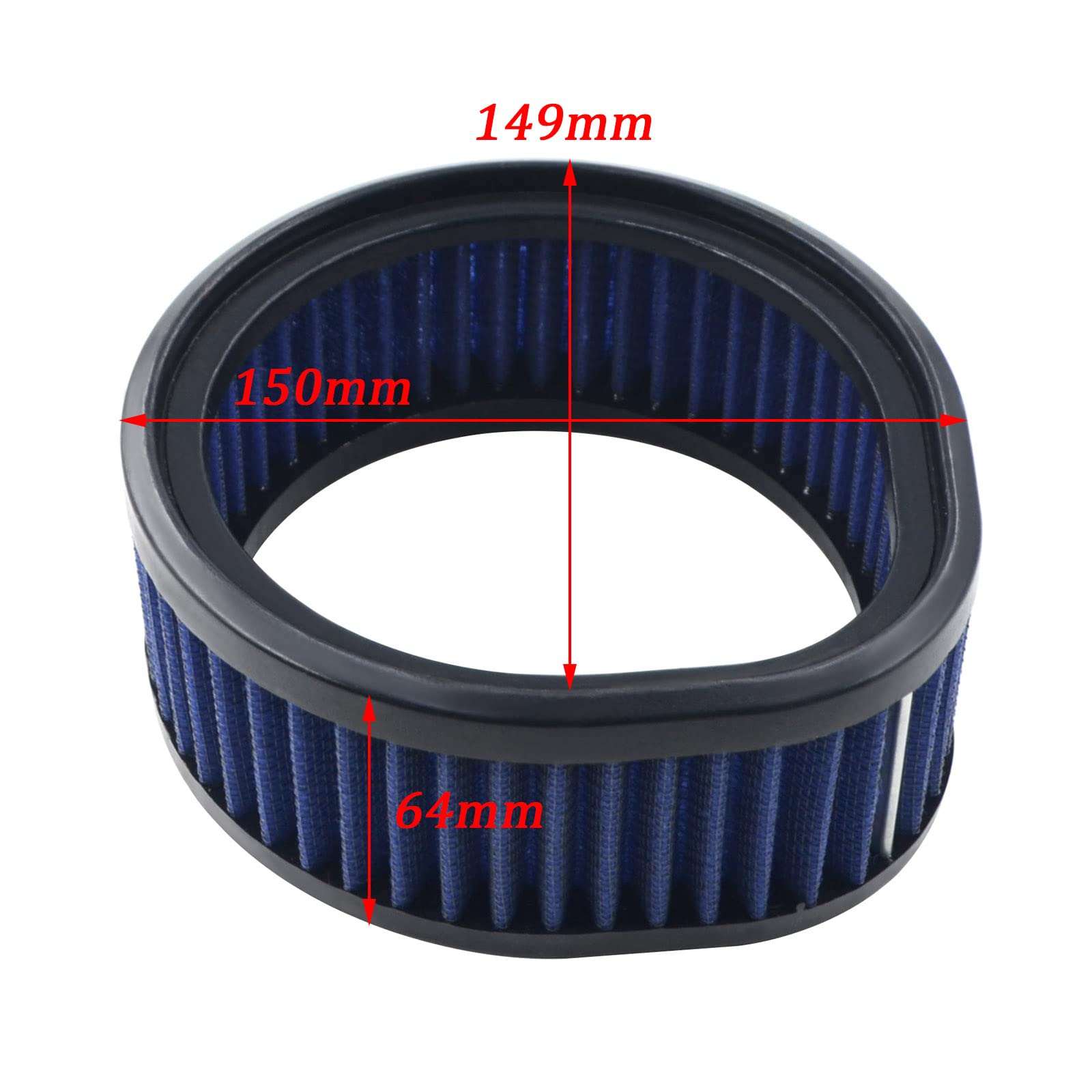 Ahl Motorcycle High Flow Air Filter Reusable Air Cleaner Compatible With Harley Model S&S Super E And G Series Carb/Carburetor W