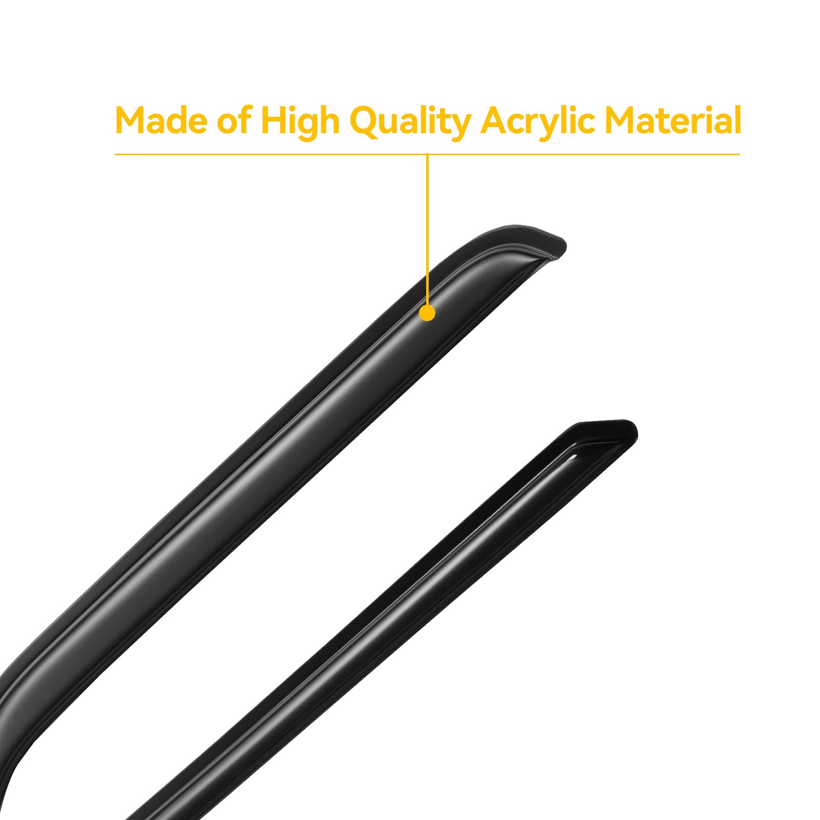 Cxdar Window Rain Guards Visors For 1980-1996 Ford F150 Standard Cab, Window Vent Wind Deflectors Shades For 1980-1996 Ford Bron