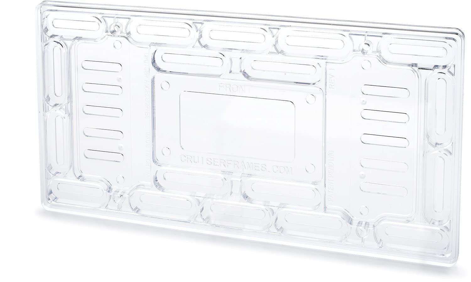 Cruiser Accessories 79000 Universal License Plate Mount License Plate Frame, Clear