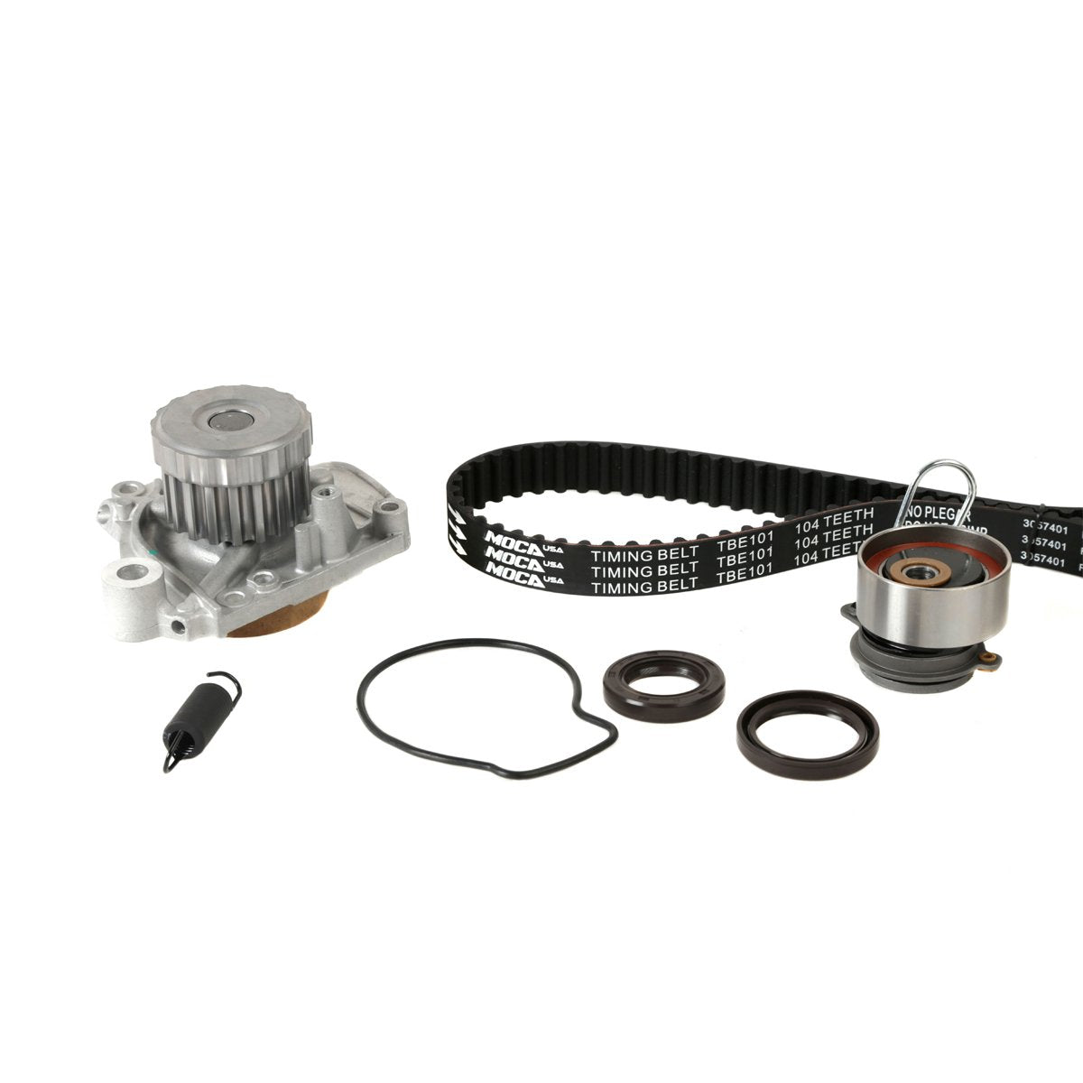 MOCA Timing Belt Water Pump Kit Compatible with 2001-2005 for Honda Civic 1.7L 1.7L 1700CC/ 1668CC l4 GAS SOHC Naturally Aspirated