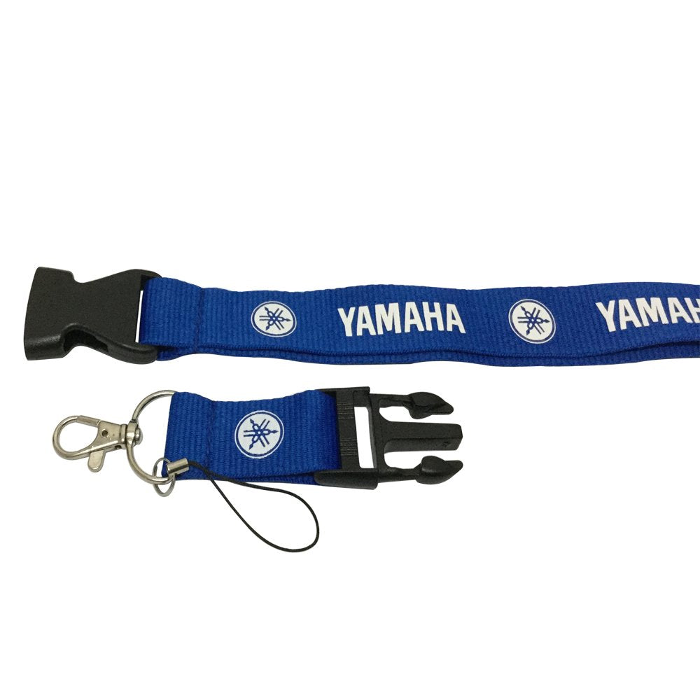 1pcs Blue Color Yamaha Logo Superbike Lanyard Keychain Accessories Motorbike Motorcycle Lanyard Badge Holder