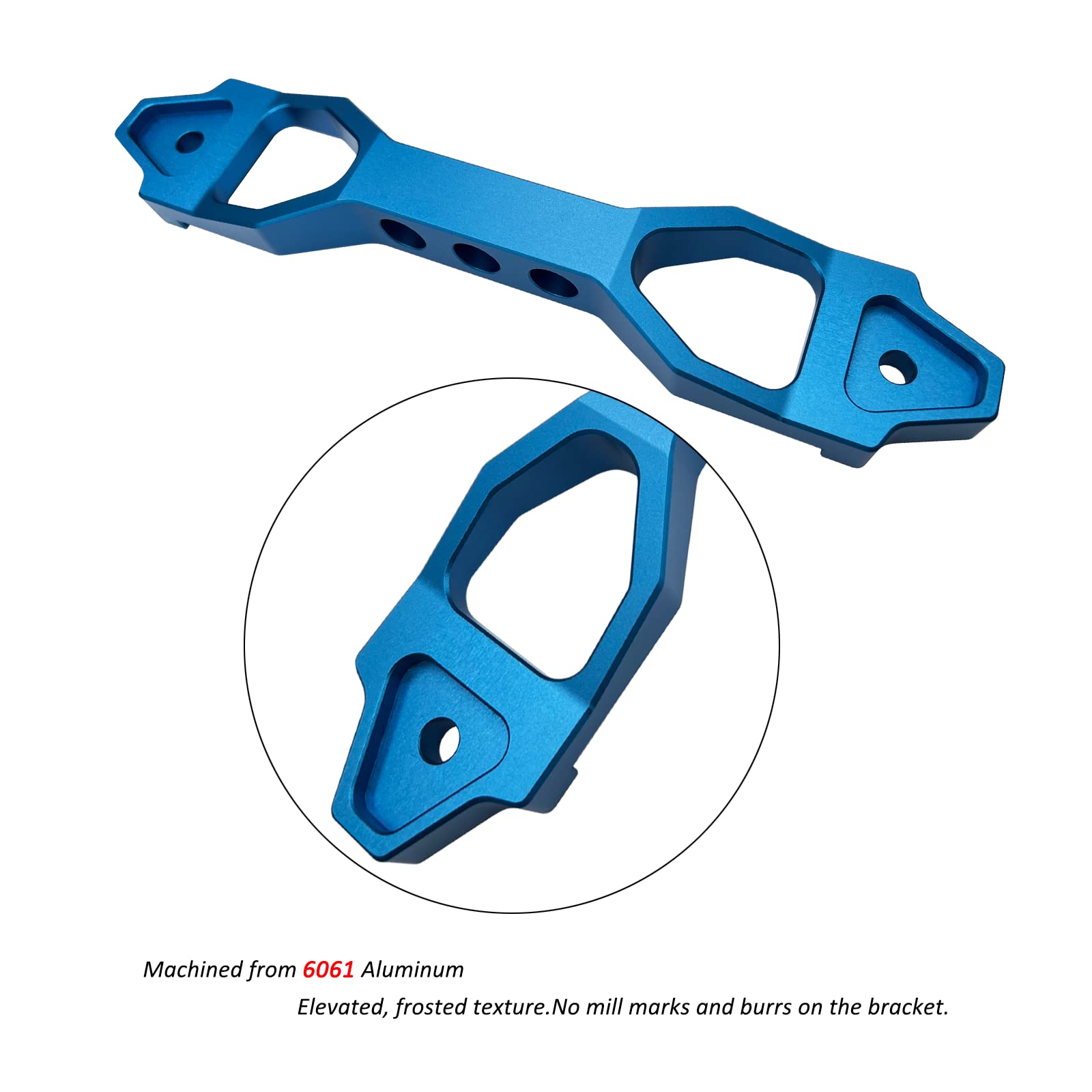 Aronova Heavy Duty Battery Hold Down Sets,With Billet Aluminum Battery Tie Down Bracket And 18-8(304) Stainless Steel J Bolts (B