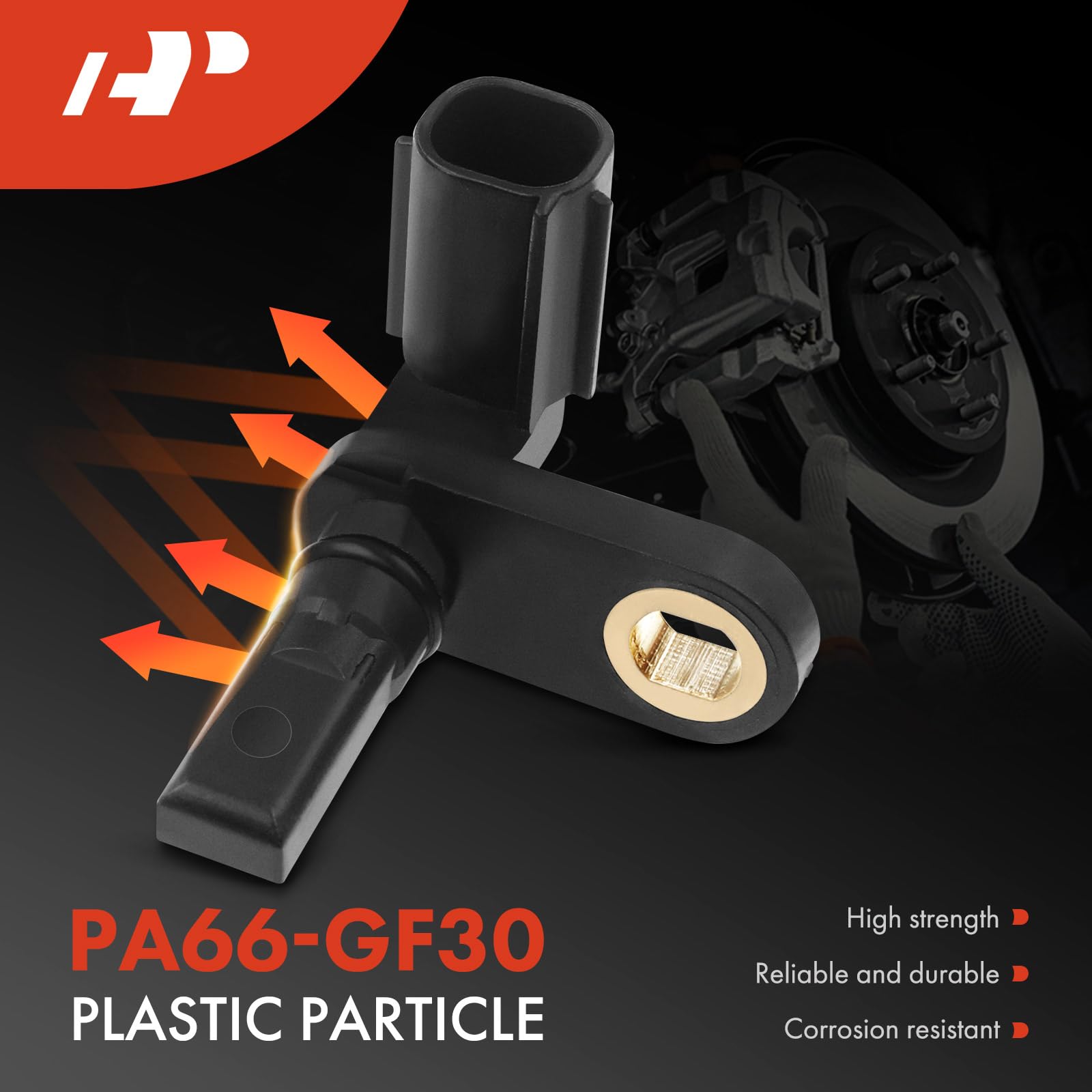 A-Premium Front Abs Wheel Speed Sensor Replaces 19259629, 22591939 - Compatible With Buick, Cadillac, Chevy, Oldsmobile & Pontia