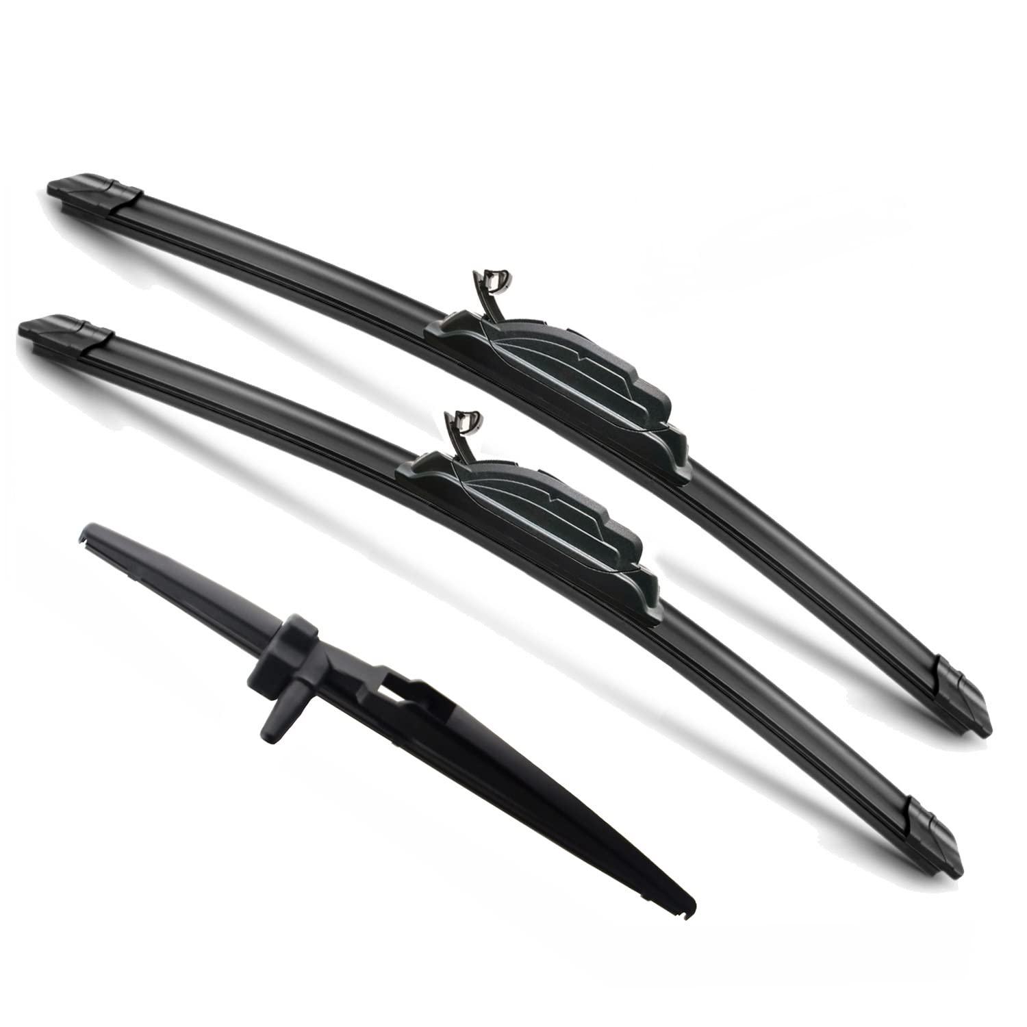 Justcar 3 Wipers Replacement For Toyota 4Runner 2003-2009, Windshield Wiper Blades Original Equipment Replacement - 22'/20'/12C' (Set Of 3) U/J Hook