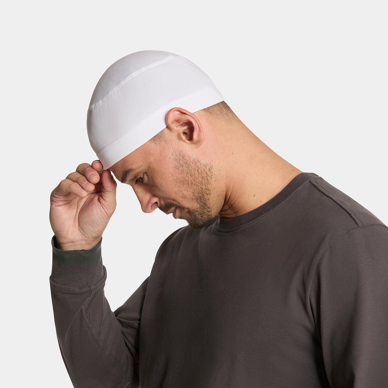 Mission Cooling Helmet Liner, White - Lightweight & Breathable - Cools Up To 2 Hours - Upf 50 Sun Protection - Machine Washable