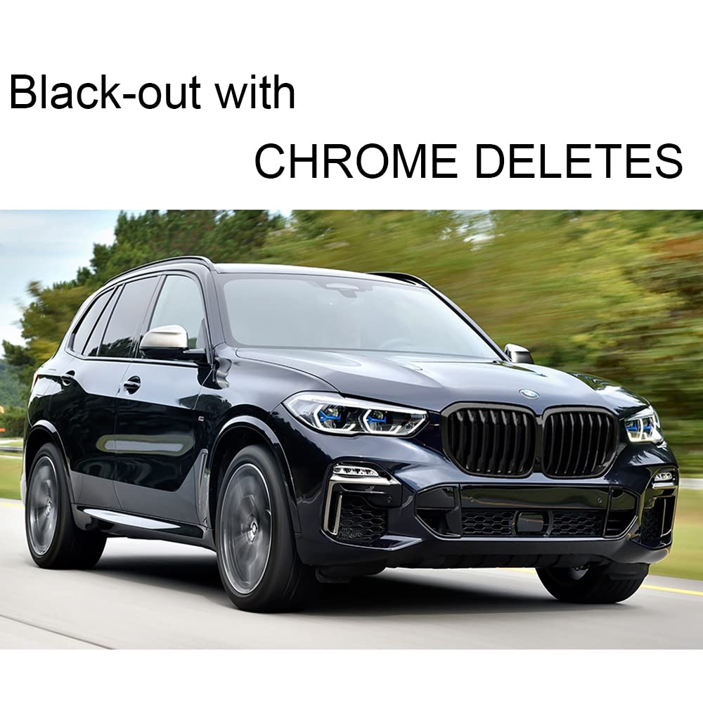 Lzlrun Free Tool Kit High Gloss Vinyl Wrap Kit For Black Out Chrome Delete Window Trim Door Trim (4Inches X 30Feet)