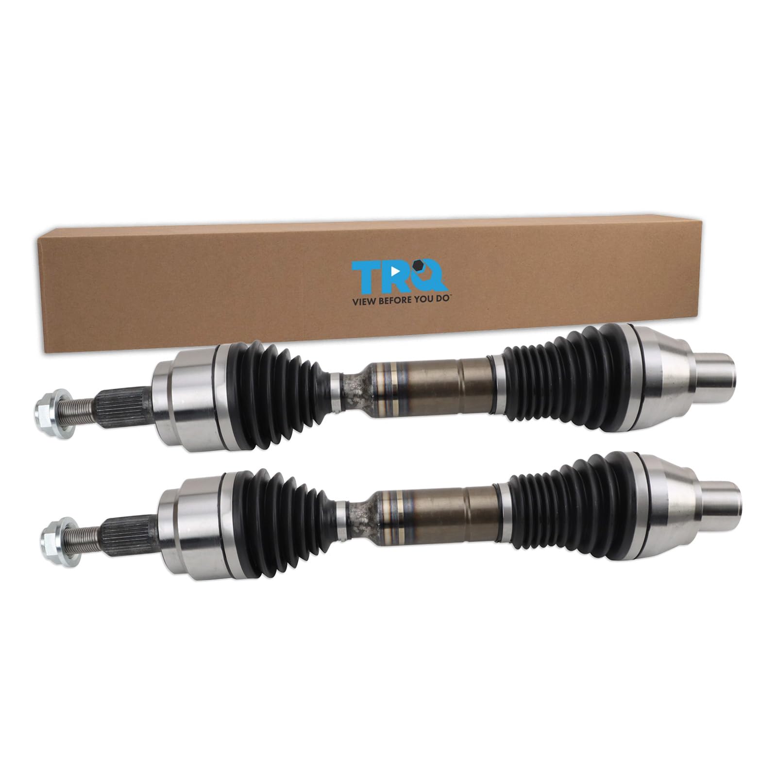 TRQ Front CV Axle Shaft Assembly Set Compatible with 2002-2010 Dodge Ram 1500 2011 Ram 1500
