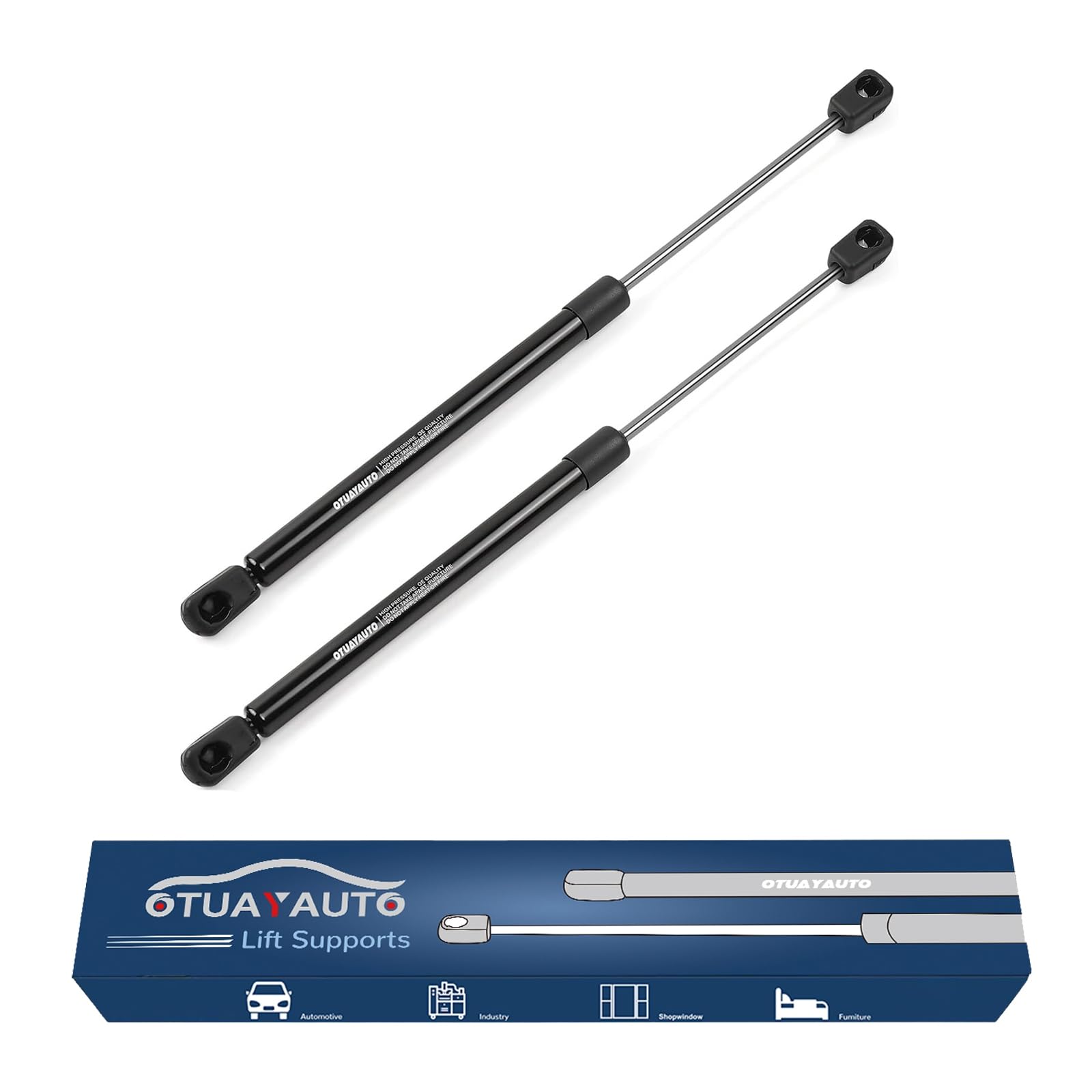 Otuayauto 14 Inch Gas Strut - 107N/24Lbs Universal Lift Support - Replacement For Camper Shell Shocks, Canopy, Tool Box, Truck C