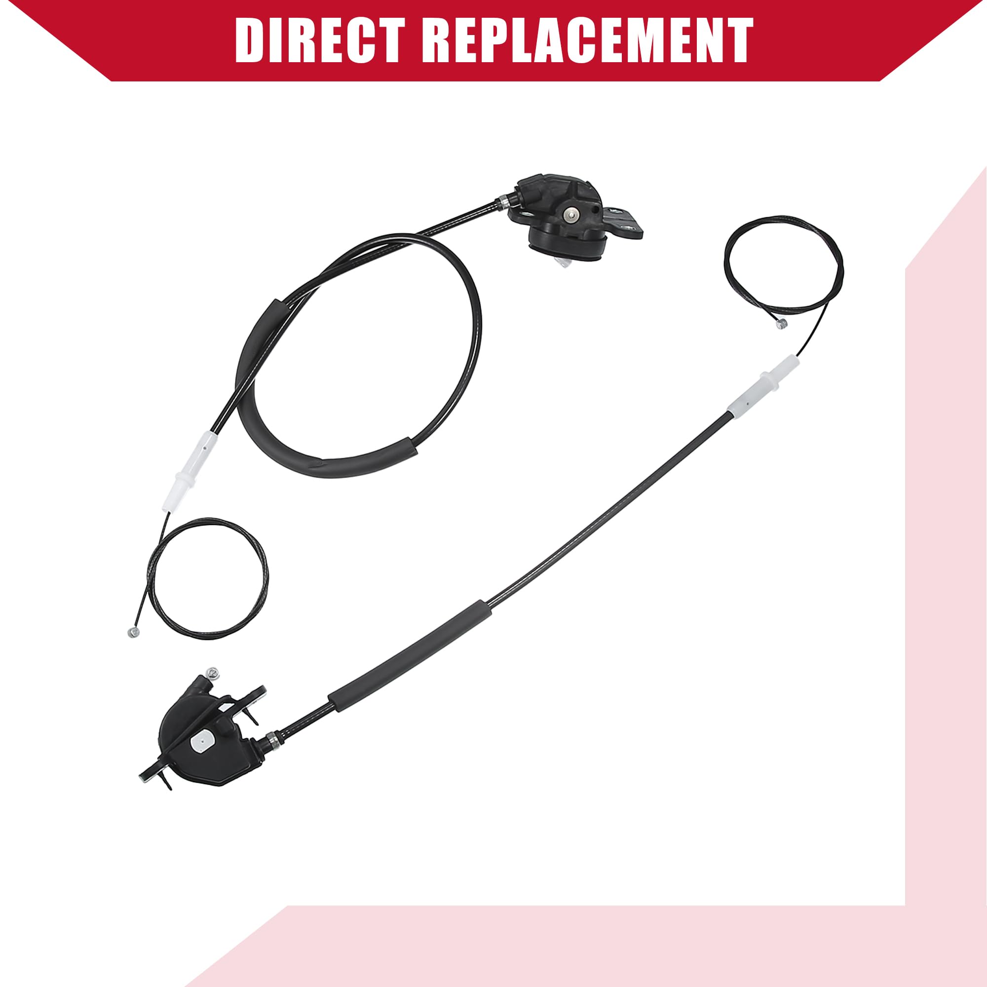 Hihaha Left/Power Sliding Door Cable For Honda Odyssey 2005-2010 / Durable/Rubber / 1 Set/Black