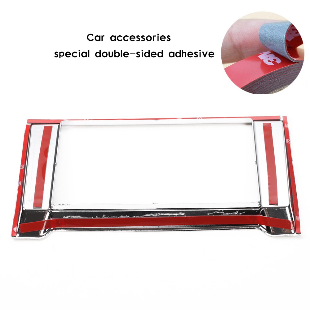 Voodonala for Ford F150 2015-2020 Chrome Navigation Panel Cover Decorative Trim ABS for Ford F150 2015 2016 2017 2018 2019 2020