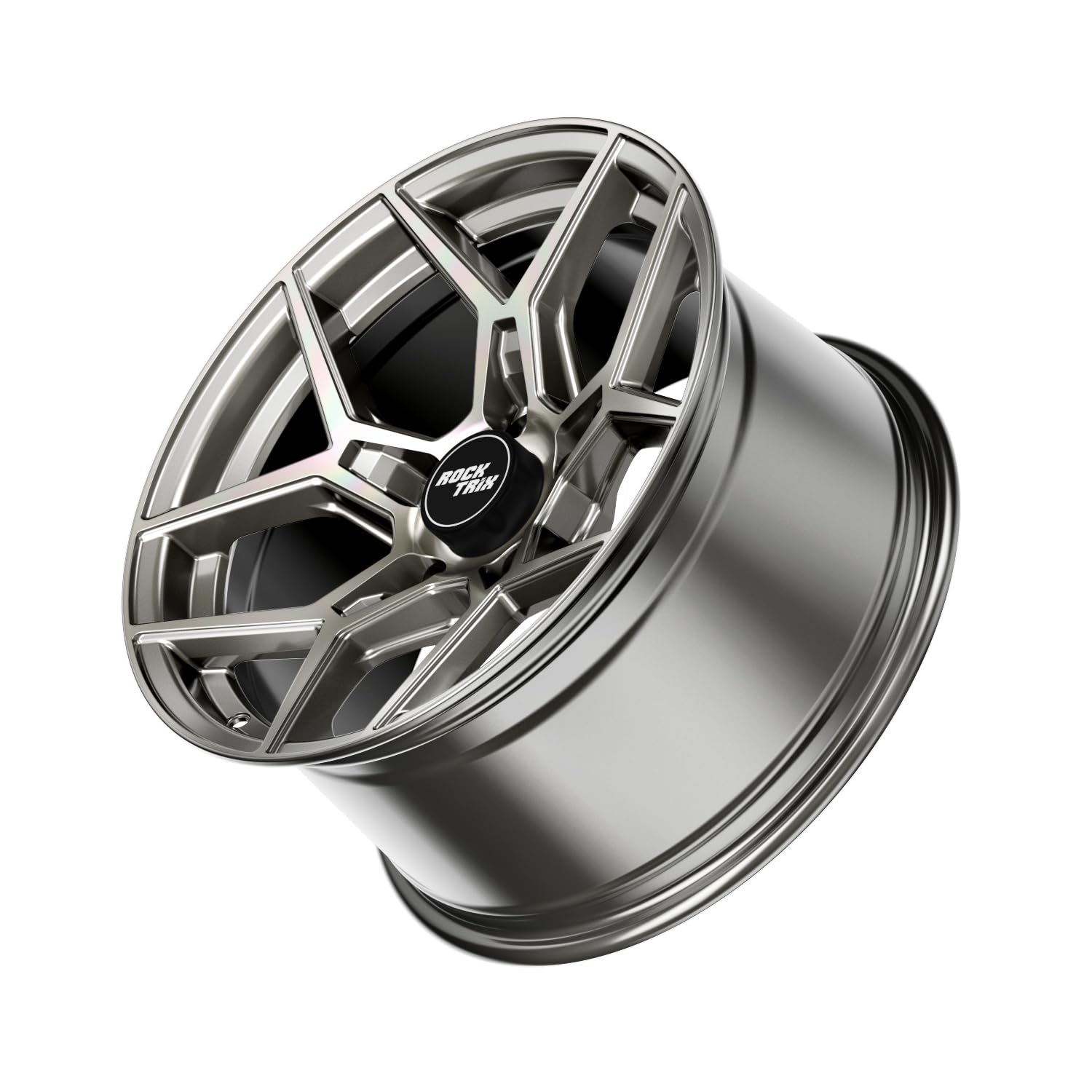 Rocktrix Rt105 18 Inch Wheel Compatible With Jeep Wrangler Jk Jl 18X9 5X5 Wheels (-12Mm Offset, 4.5'' Backspace) 5X5 Pcd, 71.5Mm