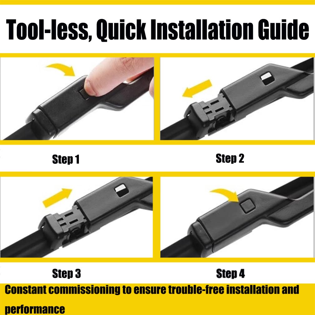 2 Wiper Blades 26'' + 18'' Front Wiper For Volkswagen Passat 2015-2021/Gti 2013-2020/Audi A3 2012-2021-Oe Original Quality (Pack