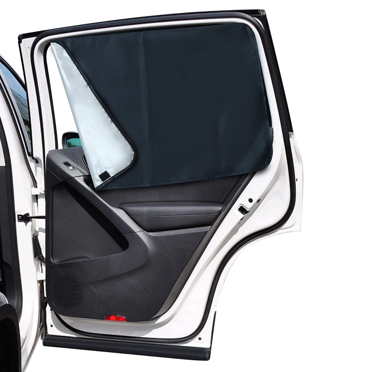 Lechin Car Window Shades For Side Window (2 Pack) - Car Window Shade For Baby - 31.5 * 20 In - With 10 M40 Magnets - Block Heats