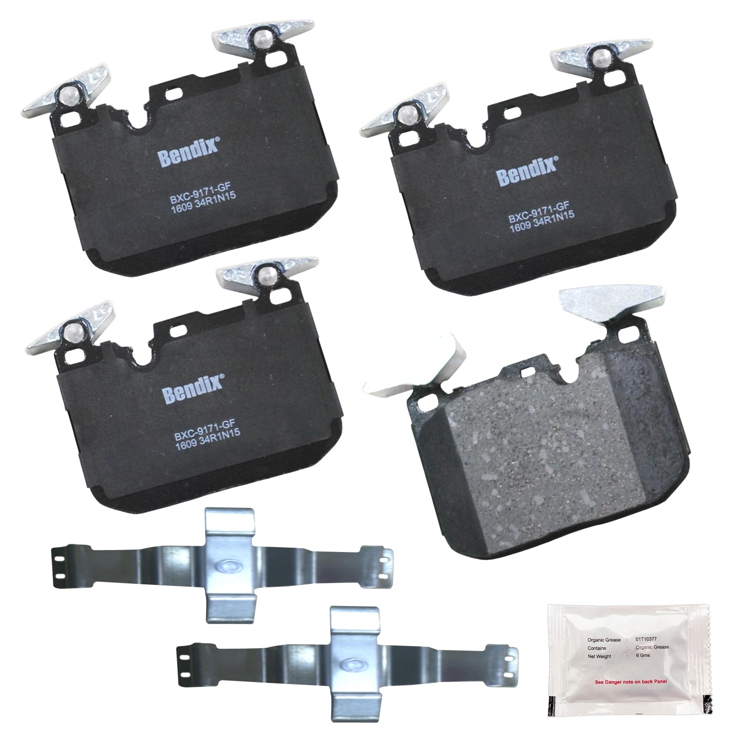 Bendix Priority1 Cfc1609 Ceramic Front Brake Pads For Select Models Bmw 228I,Xdrive,230I,320I,328I,330I,335I,Gt,340I,428I,Gran C