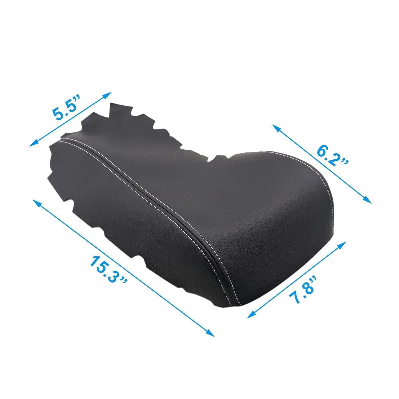 Secosautoparts Leather Center Console Lid Armrest Cover Compatible With Lexus Is250 Is300 Is350 2014 2015 2016 2017 Black Leathe