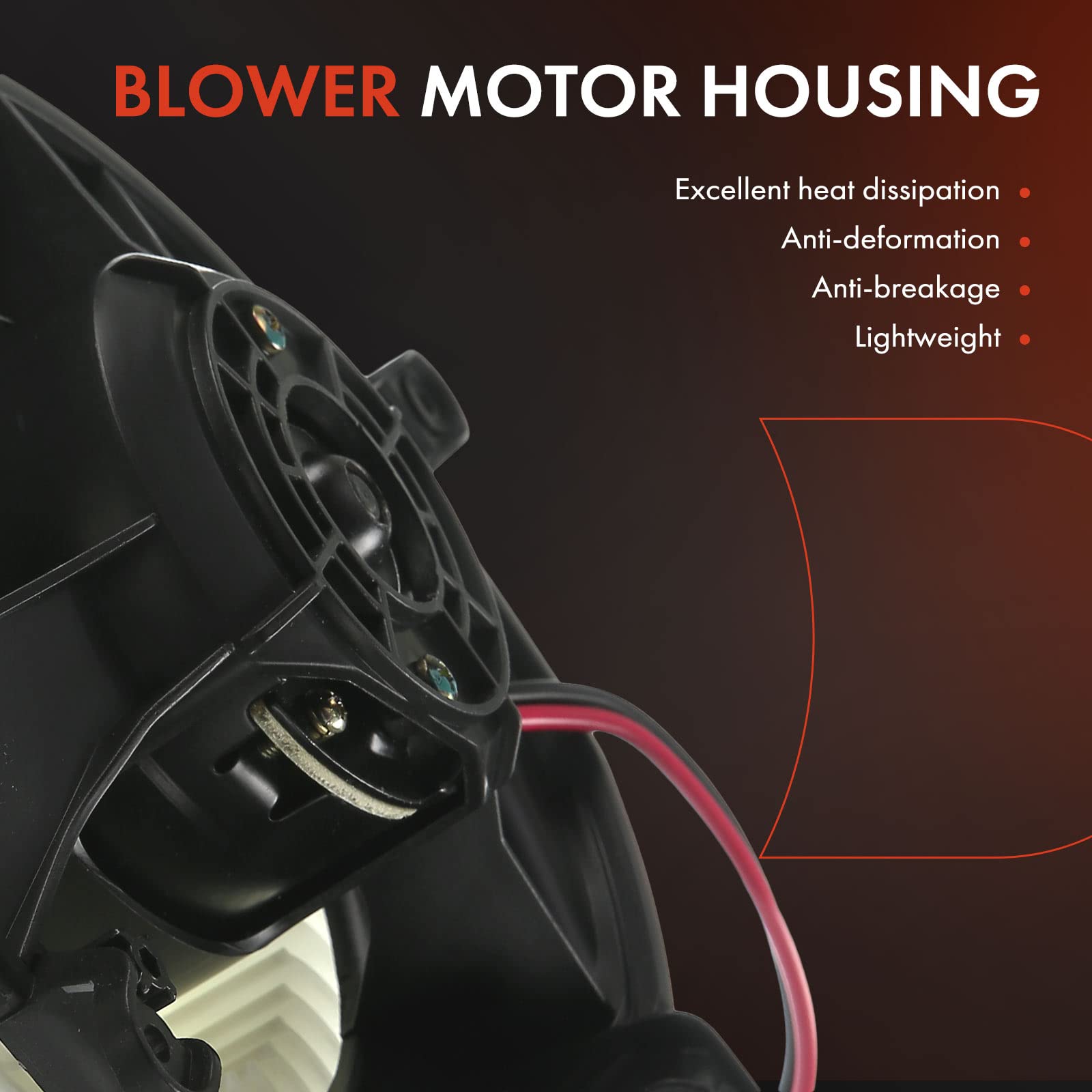 A-Premium HVAC Heater Blower Motor Assembly Compatible with Mercedes-Benz Vehicles - CLS500, CLS63 AMG, E320, E350, E500, E55 AMG, E550, E63 AMG - Front Side, Replaces 2118300908, 2118300408