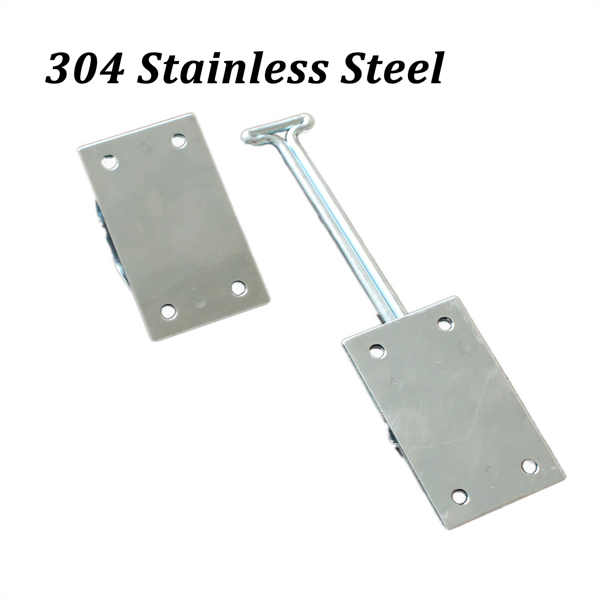 X-Haibei 6 Inch RV Entry Door Latch T Style Camper Door Holder Catch 304 Stainless Steel for Enclosed Trailer Cargo Motor Home 1