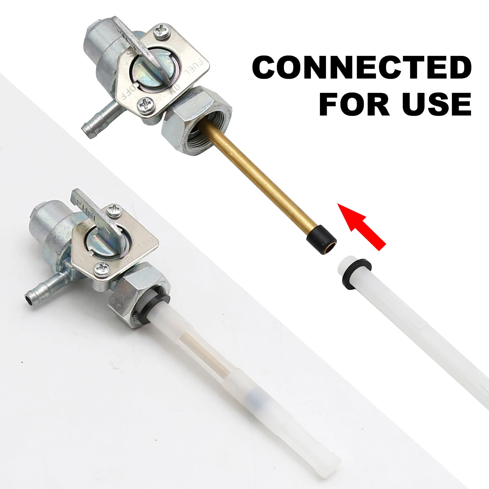 Fuel Valve Petcock Switch Shut Off Replacement For Honda Trx250 Trx 300 Trx300Fw Fourtrax 1988-2000, Replace 16950-My6-791 16950