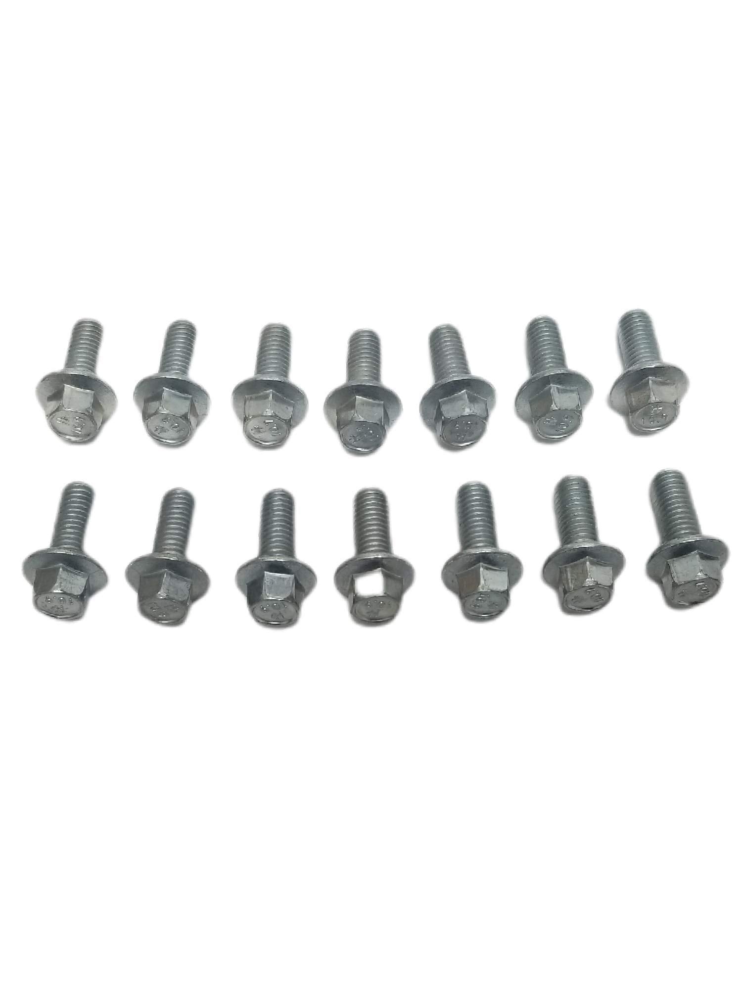 Z Whip Metric 14Pc Differential Cover Bolt Kit M8-1.25X20Mm Flange Bolts Compatible With 1998-Current Chevrolet Gmc Silverado Sierra Tahoe Suburban 10-Bolt 14-Bolt Rear Ends Metric Threads Dodge Ram