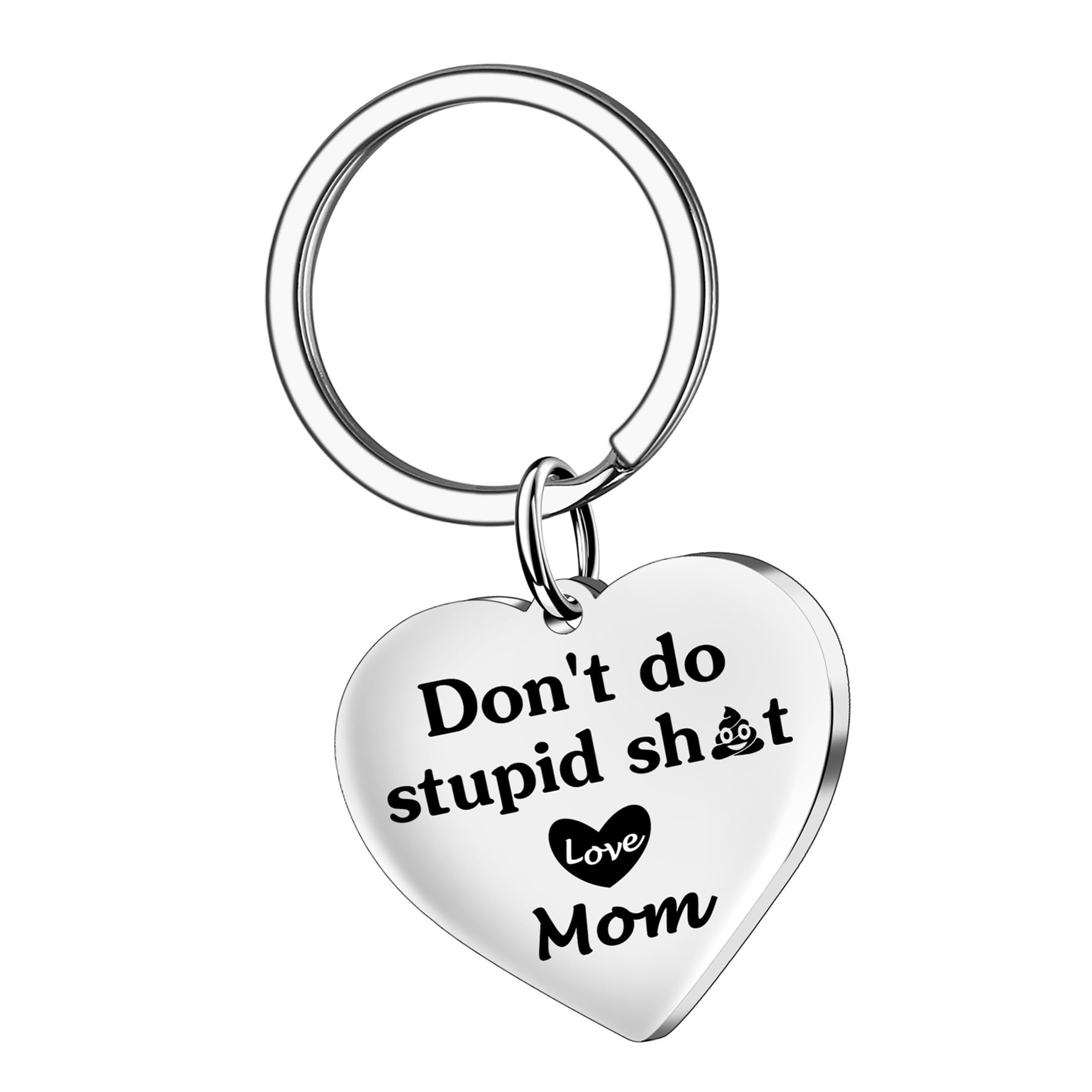 Funny Gifts For Teenage Teen Boys Girls Don'T Do Stupid Sh*T Love Mom Mum Keychain Son Daughter Mother'S Day Father'S Day Gradua