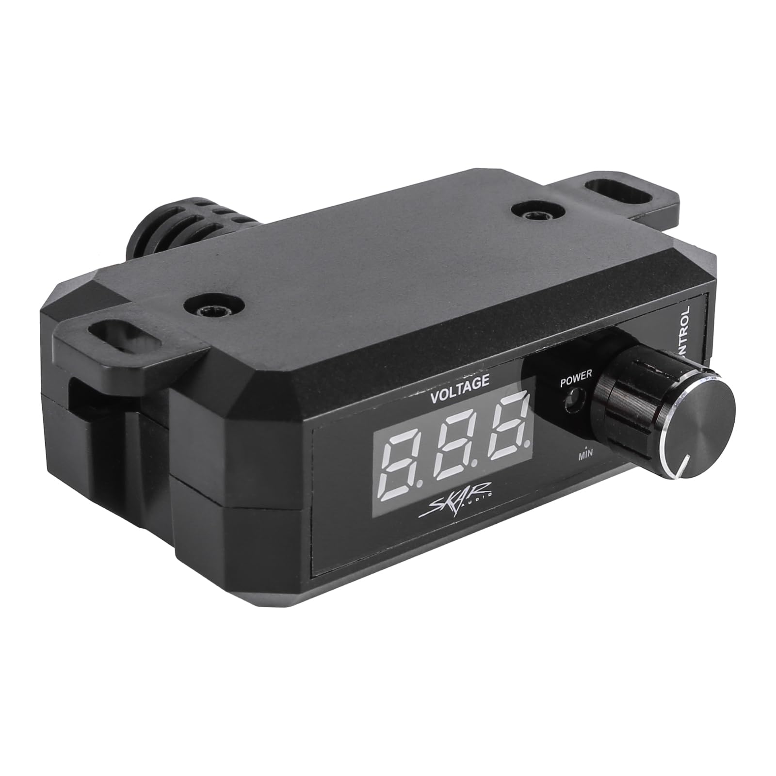 Skar Audio SK-RBVM Universal Remote Bass Knob with Digital Voltmeter, Black, Polymer Construction