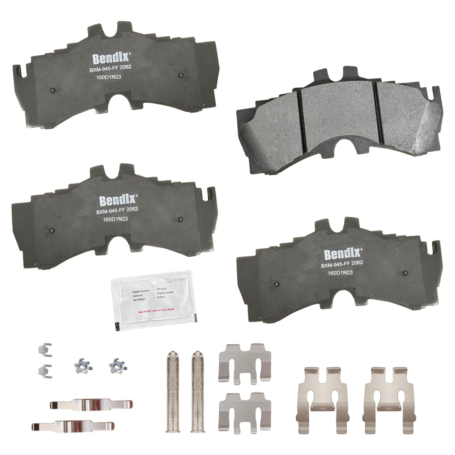 Bendix Priority1 Cfm2062 Semi-Metallic Front Brake Pads For Lexus Lc500 2019-2018, Lc500 2023-2021, Lc500H 2019-2018, Lc500H 202