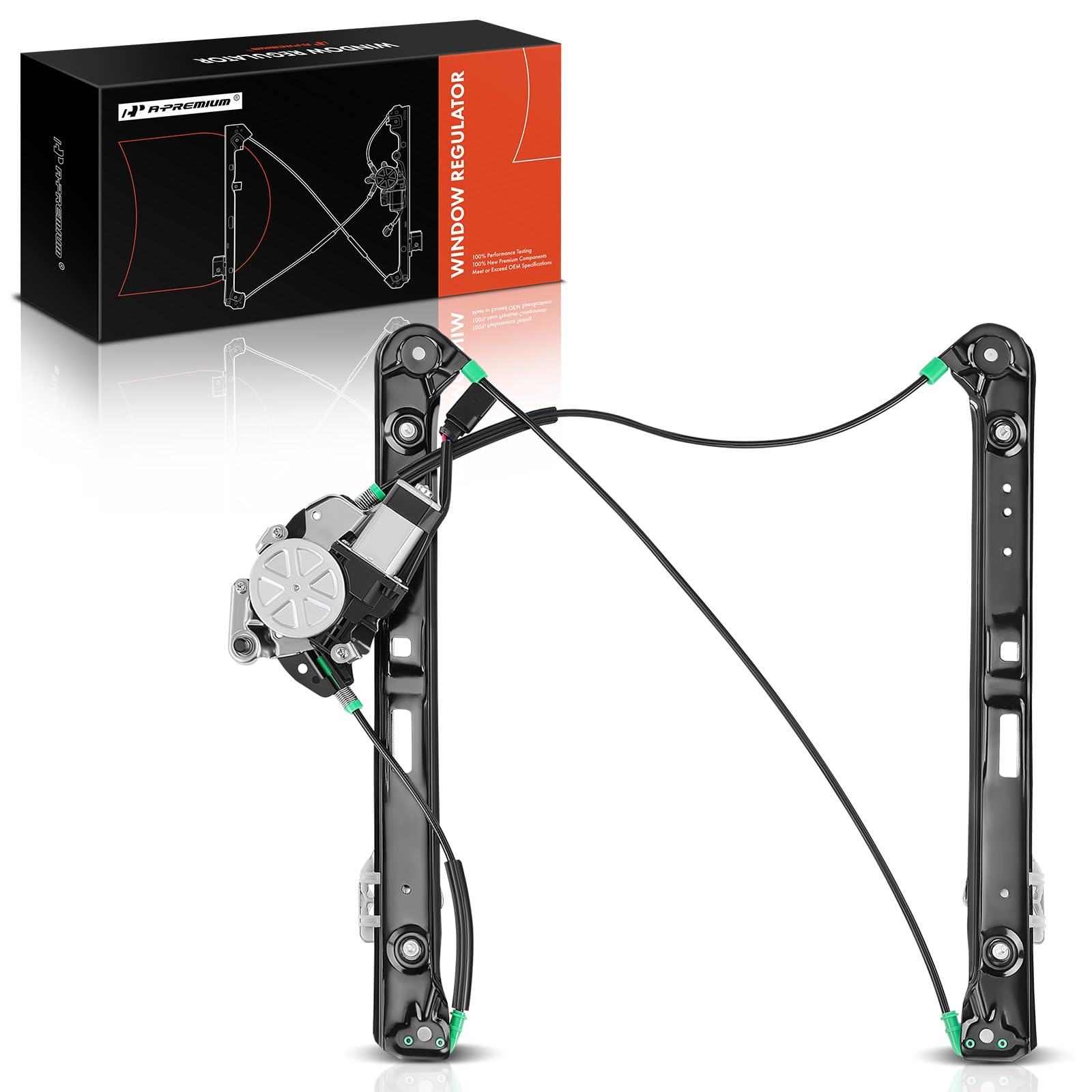 A-Premium Power Window Regulator With Motor Replacement For Bmw E46 325I 328I 330I 1999-2005 Sedan Wagon Front Right Passenger S